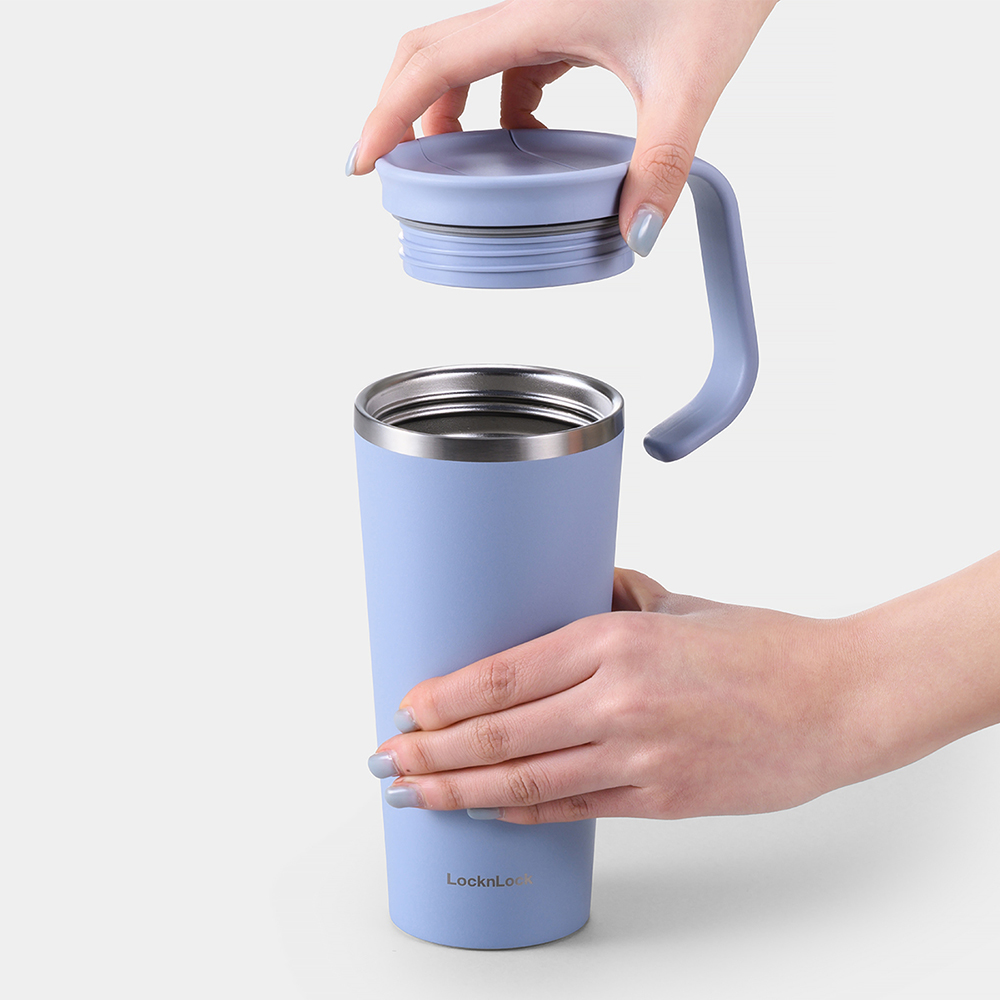 Bình Giữ Nhiệt Locknlock Daily Handle Tumbler 600Ml - 3 Màu (Xanh Da Trời, Ngà, Tím) - LHC4330, , large image number 6